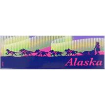 Sled Dogs Northern Lights Panoramic Magnet