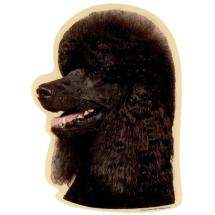 Poodle Black Sticker Head N° 1
