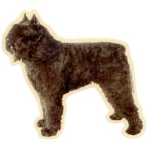 Bouvier Des Flandres Cropped Ears Sticker Standing