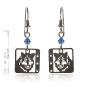 Timber Wolf Crystal Earrings