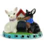 Chihuahua Salt And Pepper Set With Toothpicks Holder