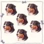 Bernese Mountain Dog Mini Stickers