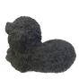 Poodle Black Pup Figurine