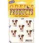 Jack Russell Wire Mini Stickers