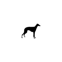 Mini Tampon Silhouette Greyhound