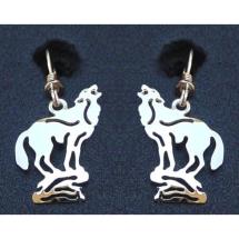 Boucles D'Oreilles Loup Small Howling Wolf
