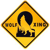 Plaque Wolf Crossing N° 2