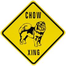 Plaque Chow Chow Crossing