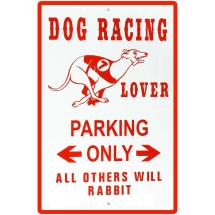 Plaque Dog Racing Lover Parking