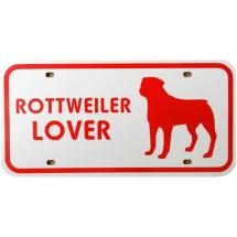 Plaque De Voiture Rottweiler Lover
