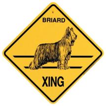Plaque Crossing Briard Oreilles Coupées