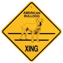 Plaque Crossing Bulldog Américain