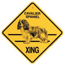 Plaque Crossing Cavalier King Charles