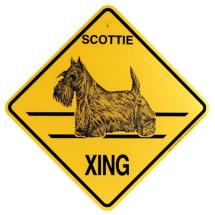 Plaque Crossing Scottish Terrier