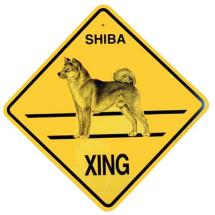 Plaque Crossing Shiba Inu