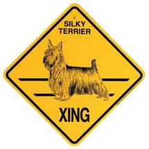 Plaque Crossing Silky Terrier