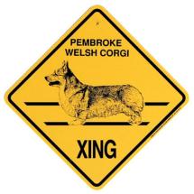 Plaque Crossing Welsh Corgi Pembroke