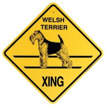 Plaque Crossing Welsh Terrier
