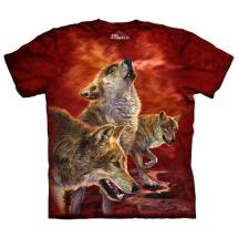 T-Shirt Loup - Red Glow Wolves