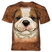 T-Shirt Bulldog Anglais Chiot Big Face