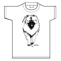 T-Shirt Blanc Spitz Loup