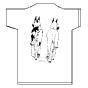T-Shirt Blanc Dogue Allemand Oreilles Coupées