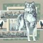 T-Shirt Loup - 3 en 1 Wolf And Prints
